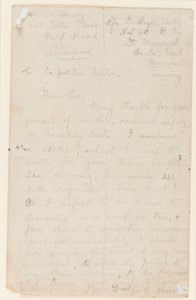 Brief aan een krantwedstrijdredacteur, 1914-18 door Edgar Fryer
