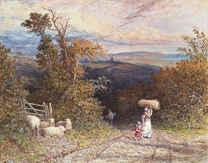 Landweg door Edgar John Varley