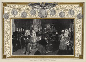 Hare Majesteit de Koningin bezoekt het graf van Napoleon I in de Invalides, Parijs, 1855 door Edgar Melville Ward