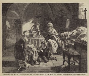 Lodewijk XVI en Marie Antoinette in de Tempel
