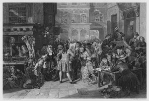 De Zuidzeezeepbel, naar het schilderij in de Vernon Gallery door Edgar Melville after Ward