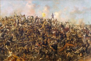Custers Laatste Stand door Edgar Samuel Paxson, 1899