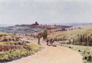 Noord-Spanje: Avila, vanuit het noordwesten door Edgar T. A. Wigram