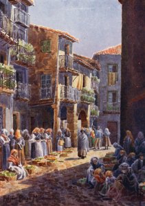 Noord-Spanje: Bejar, een hoek op de markt door Edgar T. A. Wigram