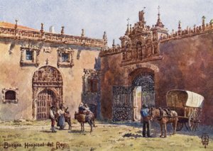 Noord-Spanje: Burgos, Hospital del Rey door Edgar T. A. Wigram