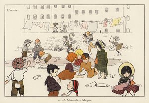 Een Doen-alsof Margate (kleur litho)
