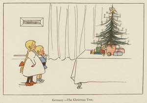 Duitsland, de kerstboom door Edith Farmiloe