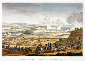 De slag bij Jena, Duitsland, 14 oktober 1806