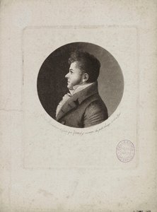 Portret van Marie-Henri Beyle, genaamd Stendhal 1783-1842 door Edme Quenedey