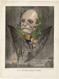Wilhelm I, koning van Pruisen, uit Les Génies de la Mort door Edmond Guilliaume