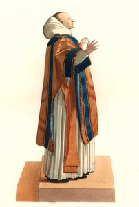 Geestelijk kostuum van de Orde van Benedictijnen door Edmond Lechevallier Chevignard