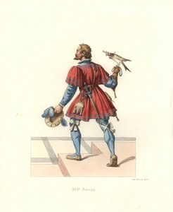 Valkenier van Frans I door Edmond Lechevallier Chevignard