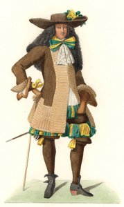 Franse heer in ceremoniële kleding door Edmond Lechevallier Chevignard