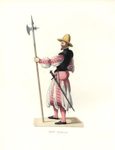 Duitse huursoldaat door Edmond Lechevallier Chevignard