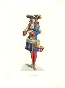 Koninklijke officier, Frankrijk door Edmond Lechevallier Chevignard