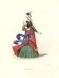 Zwitserse dame door Edmond Lechevallier Chevignard