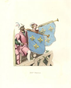 Trompetters op een toernooi, regering van Frans I van Frankrijk