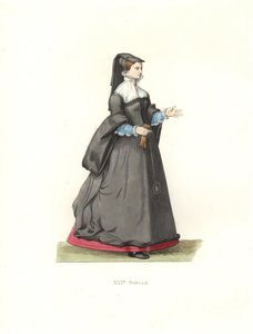 Vrouw van Parijs door Edmond Lechevallier Chevignard