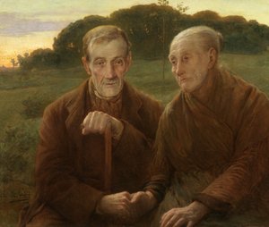 Zonsondergang van het leven door Edmond Theodor van Hove