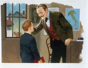 Dankbaarheid, uit Hart, door Edmondo De Amicis, tekening