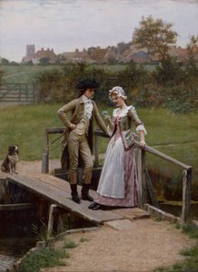Vergeet-me-nietjes door Edmund Blair Leighton