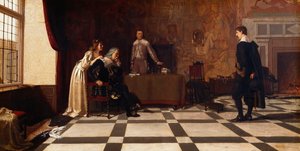 De verzoening door Edmund Blair Leighton