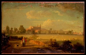 Een uitzicht op Eton vanaf de speelvelden, 1822