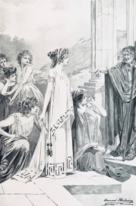 Illustratie voor Goethes Faust door Edmund Bruning