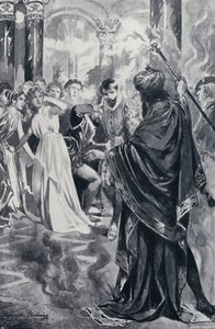 Illustratie voor Goethes Faust door Edmund Bruning