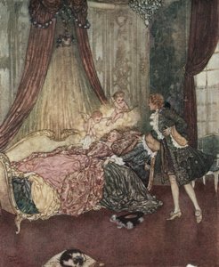 De schone slaapster: Prins Charmant ontdekt het slapende meisje