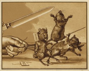 Illustratie voor Drie Blinde Muizen door Edmund G. Caldwell