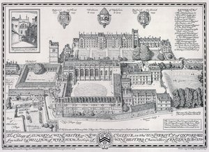 Het College van St Mary van Winchester of New College door Edmund Hort New