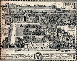 Trinity College, Oxford, 1905 door Edmund Hort New
