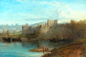 Chepstow Kasteel aan de Wye, 1872