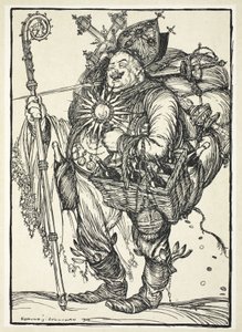 Herr Michel ADC, aan de Kroonprins bij zijn terugkeer uit het Beloofde Land, illustratie uit The Kaiser