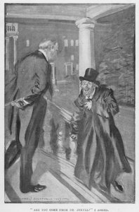Illustratie voor Dr. Jekyll en Mr. Hyde door R.L. Stevenson door Edmund Joseph Sullivan