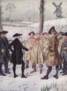 Illustratie voor The Vicar of Wakefield door Oliver Goldsmith door Edmund Joseph Sullivan