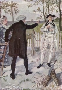 Illustratie voor The Vicar of Wakefield door Oliver Goldsmith door Edmund Joseph Sullivan