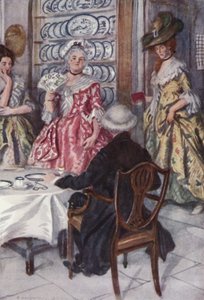 Illustratie voor The Vicar of Wakefield door Oliver Goldsmith