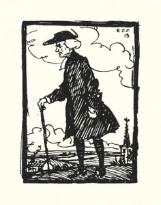 Illustratie voor The Vicar of Wakefield door Oliver Goldsmith