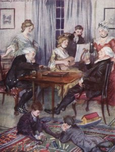 Illustratie voor The Vicar of Wakefield door Oliver Goldsmith
