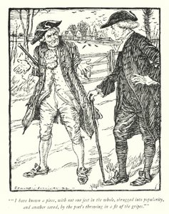 Illustratie voor The Vicar of Wakefield door Oliver Goldsmith