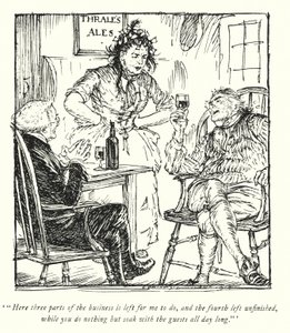 Illustratie voor The Vicar of Wakefield door Oliver Goldsmith