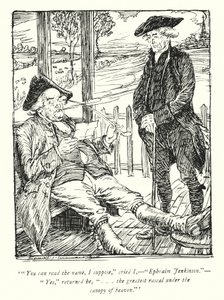 Illustratie voor The Vicar of Wakefield door Oliver Goldsmith (litho)