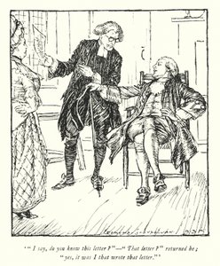 Illustratie voor The Vicar of Wakefield door Oliver Goldsmith door Edmund Joseph Sullivan