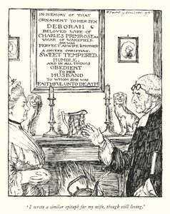 Illustratie voor The Vicar of Wakefield door Oliver Goldsmith door Edmund Joseph Sullivan