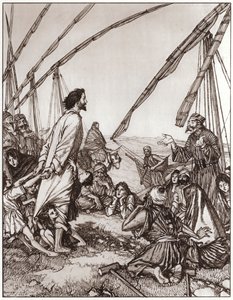 Jezus vraagt: Wie Is Mijn Naaste? door Edmund Joseph Sullivan