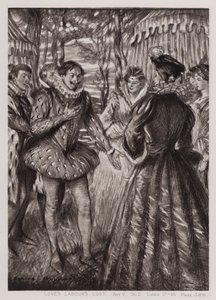 Verloren Liefdesarbeid, Act V, Sc 2 door Edmund Joseph Sullivan