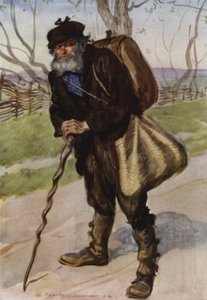 Eens zag ik hem in het midden van een stoffige weg staan door Edmund Joseph Sullivan