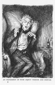 Scène uit Het Vreemde Geval van Dr. Jekyll en Mr. Hyde door Robert Louis Stevenson, 1927 door Edmund Joseph Sullivan